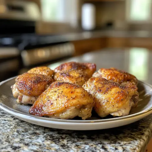 Crispy Baked Chicken Thighs