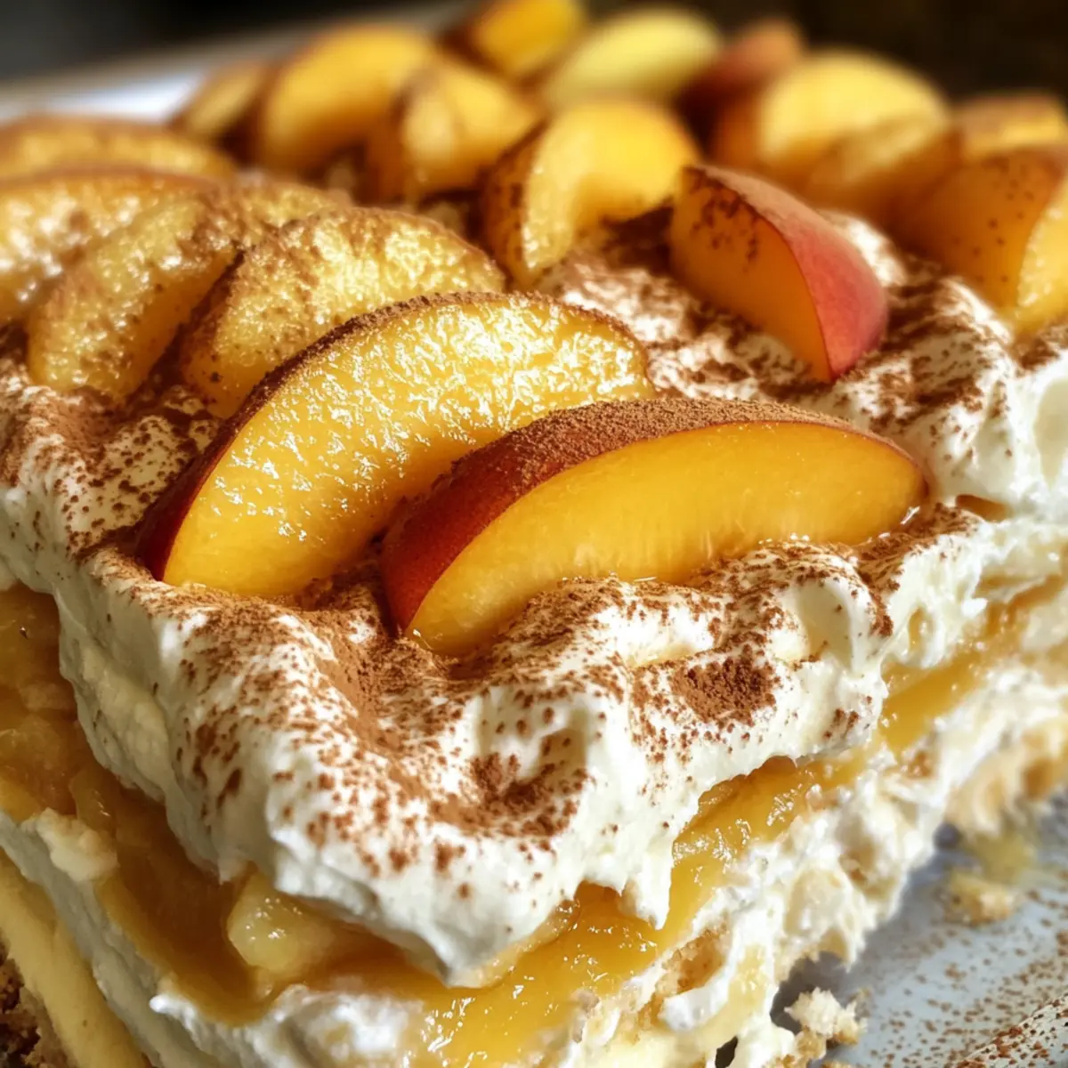 Peach Tiramisu