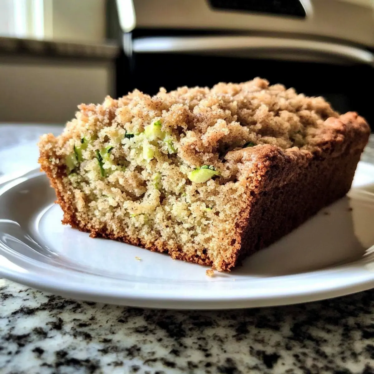 Cinnamon Streusel Topped Zucchini Bread