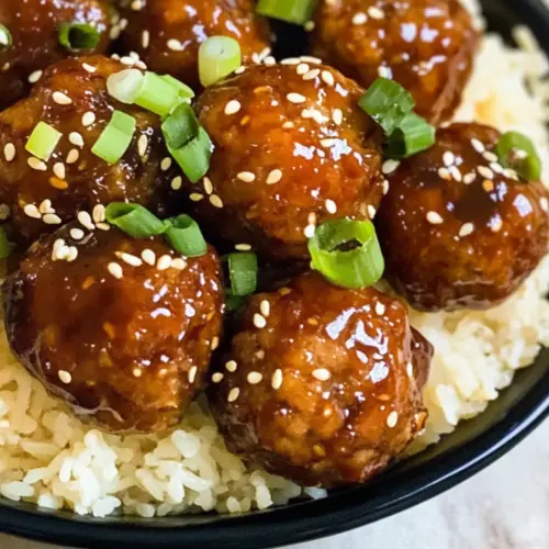 Sticky Asian Glazed Meatballs