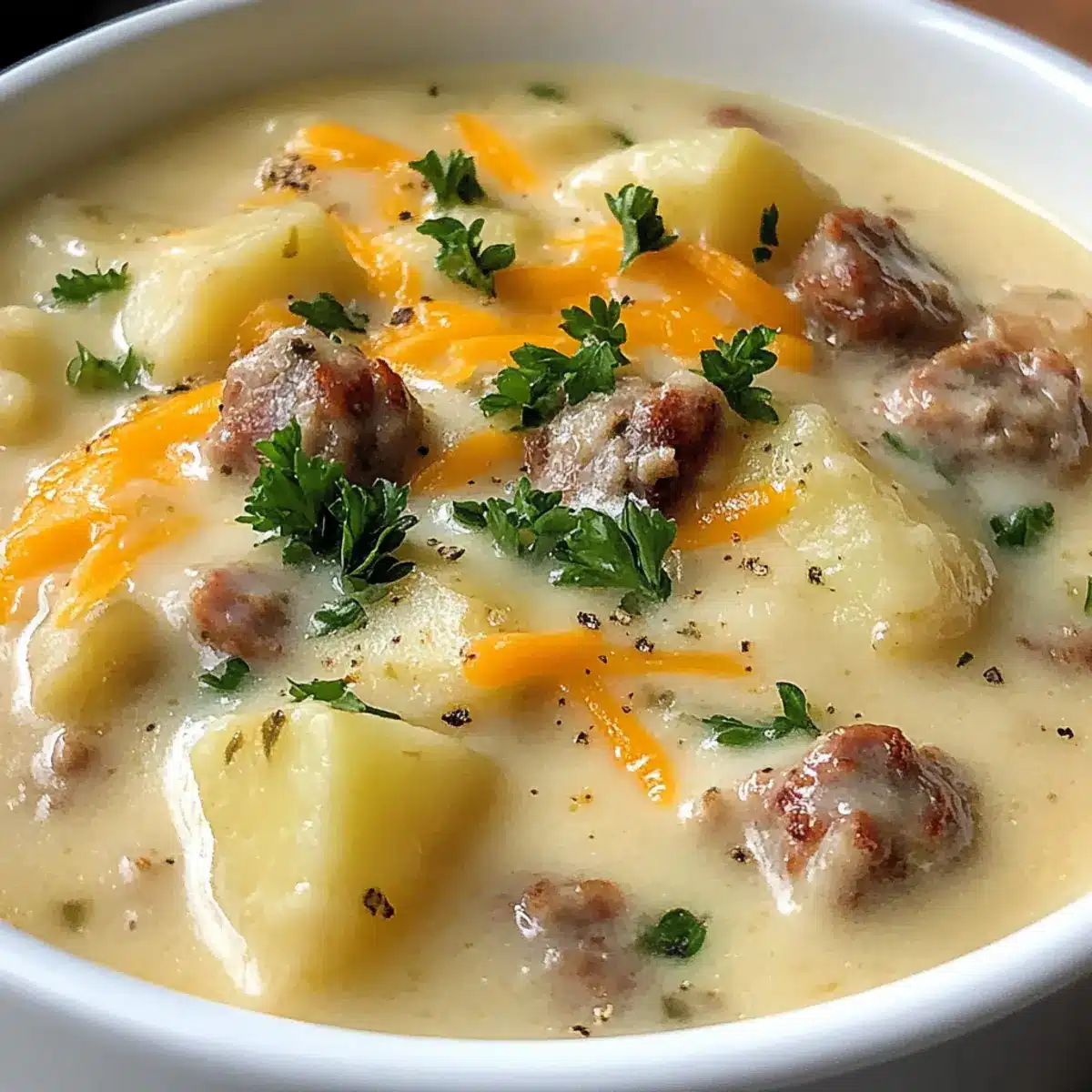 Crockpot Potato Soup with Sausage