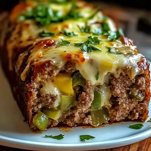 Philly Cheesesteak Meatloaf