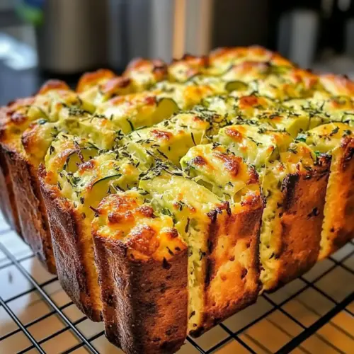 Zucchini Cheese Bread with Herbs
