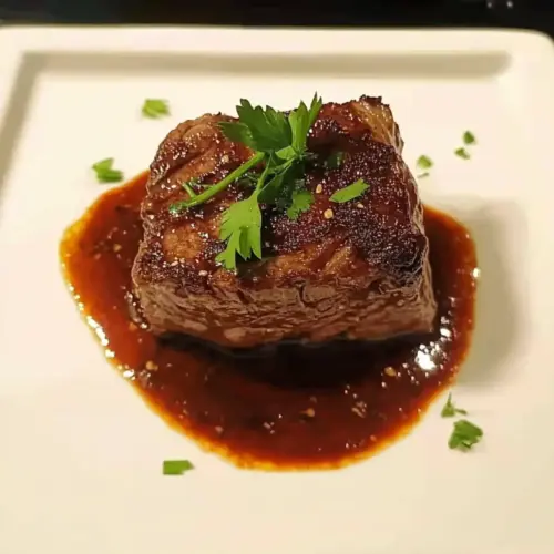Filet Mignon with Red Wine Sauce
