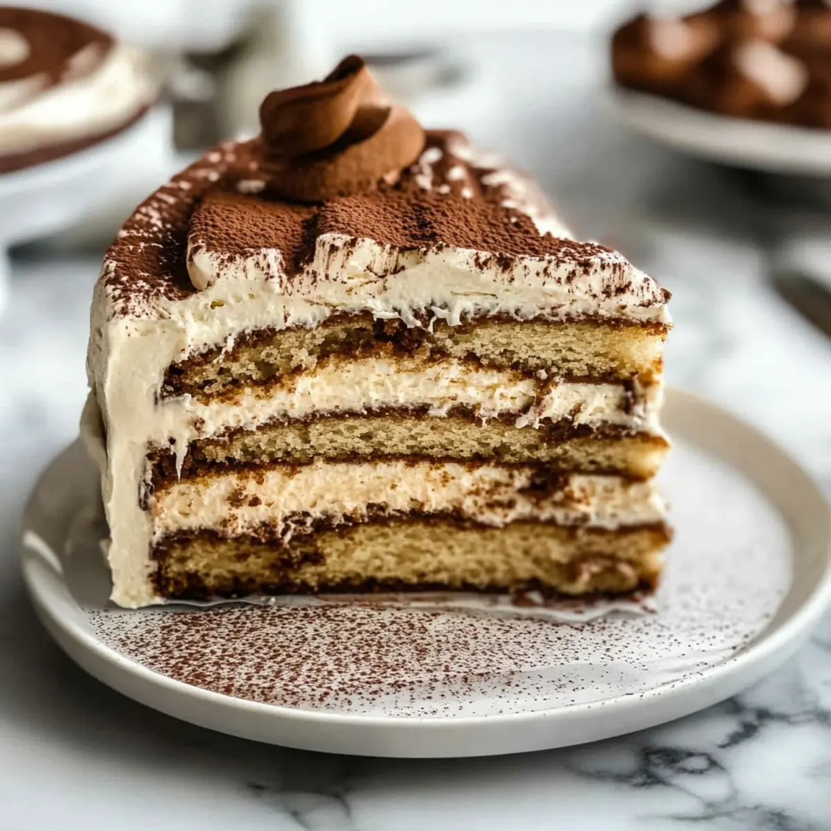 Tiramisu Cake with Mascarpone Frosting