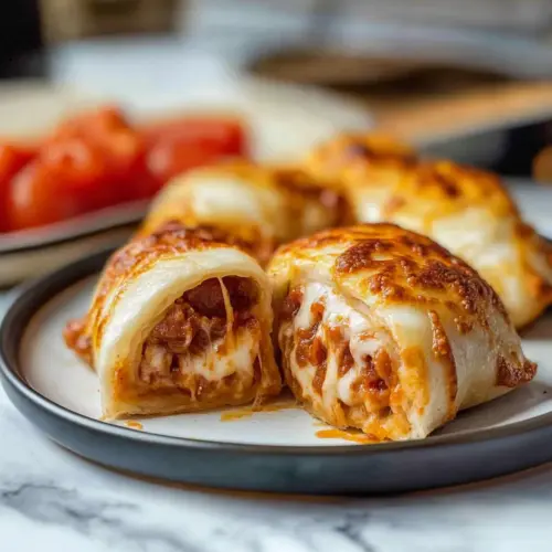 High Protein Pepperoni Pizza Rolls