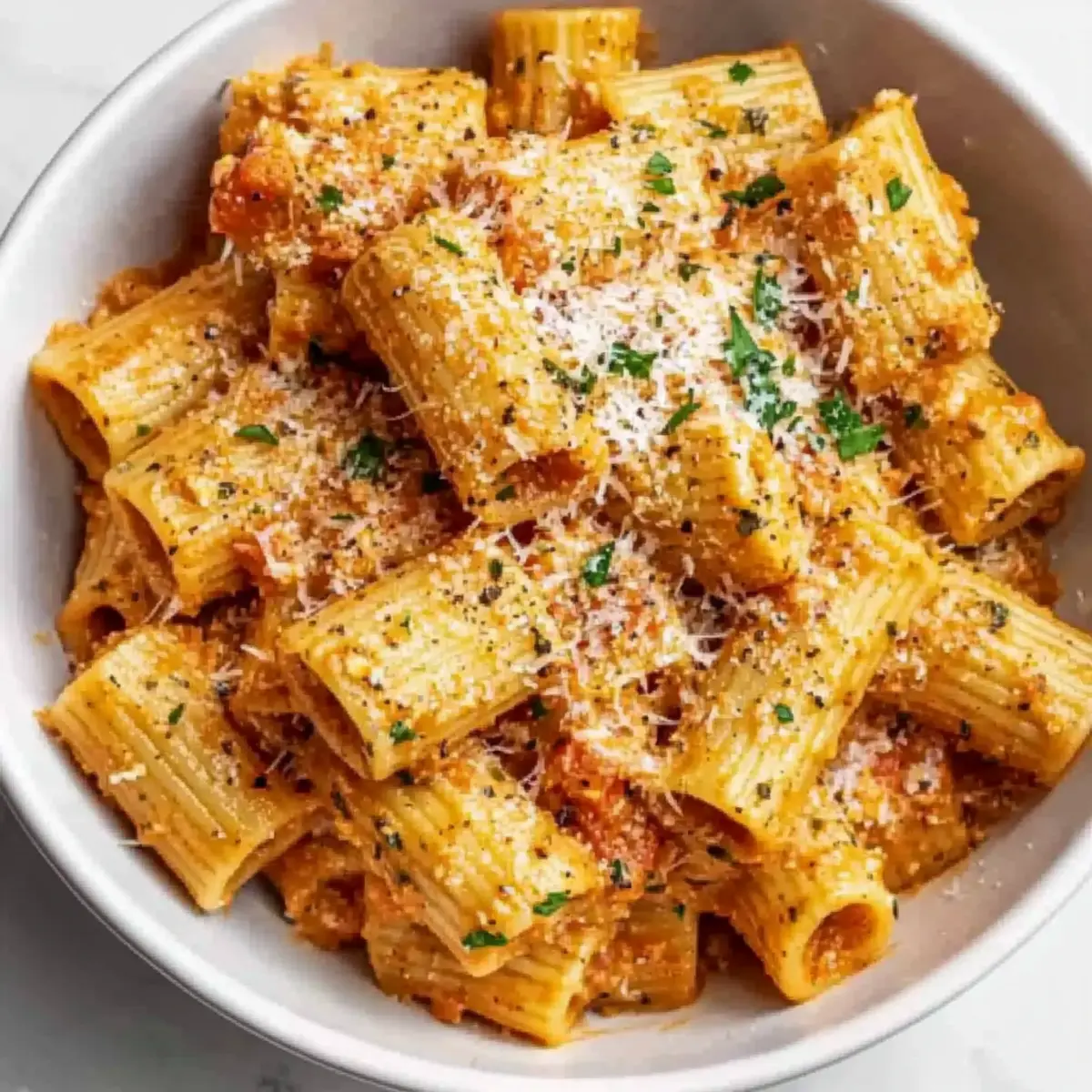 Cottage Cheese Rigatoni