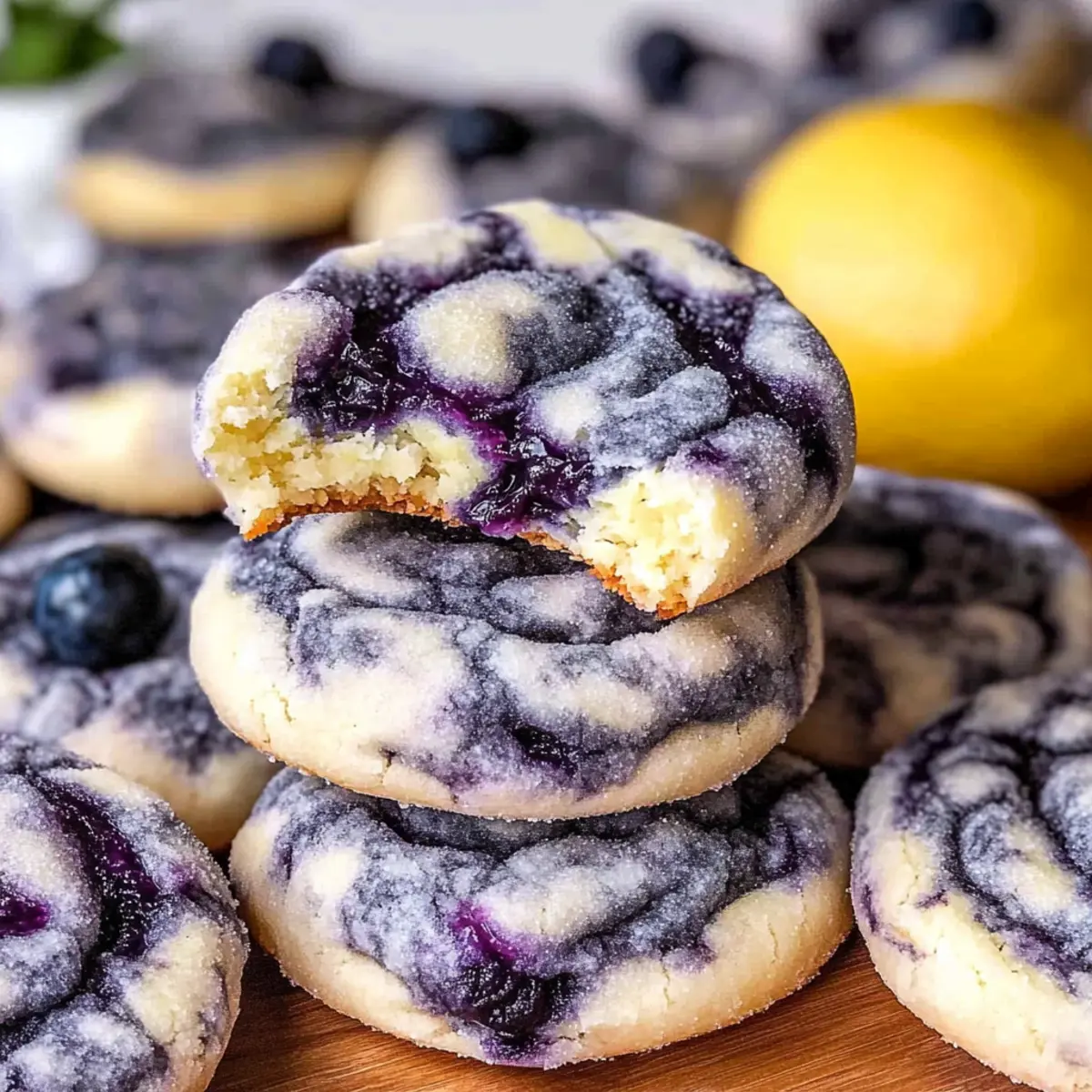 Lemon Blueberry Cheesecake Cookies