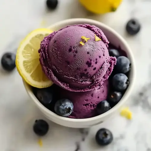 Blueberry Lemon Sorbet