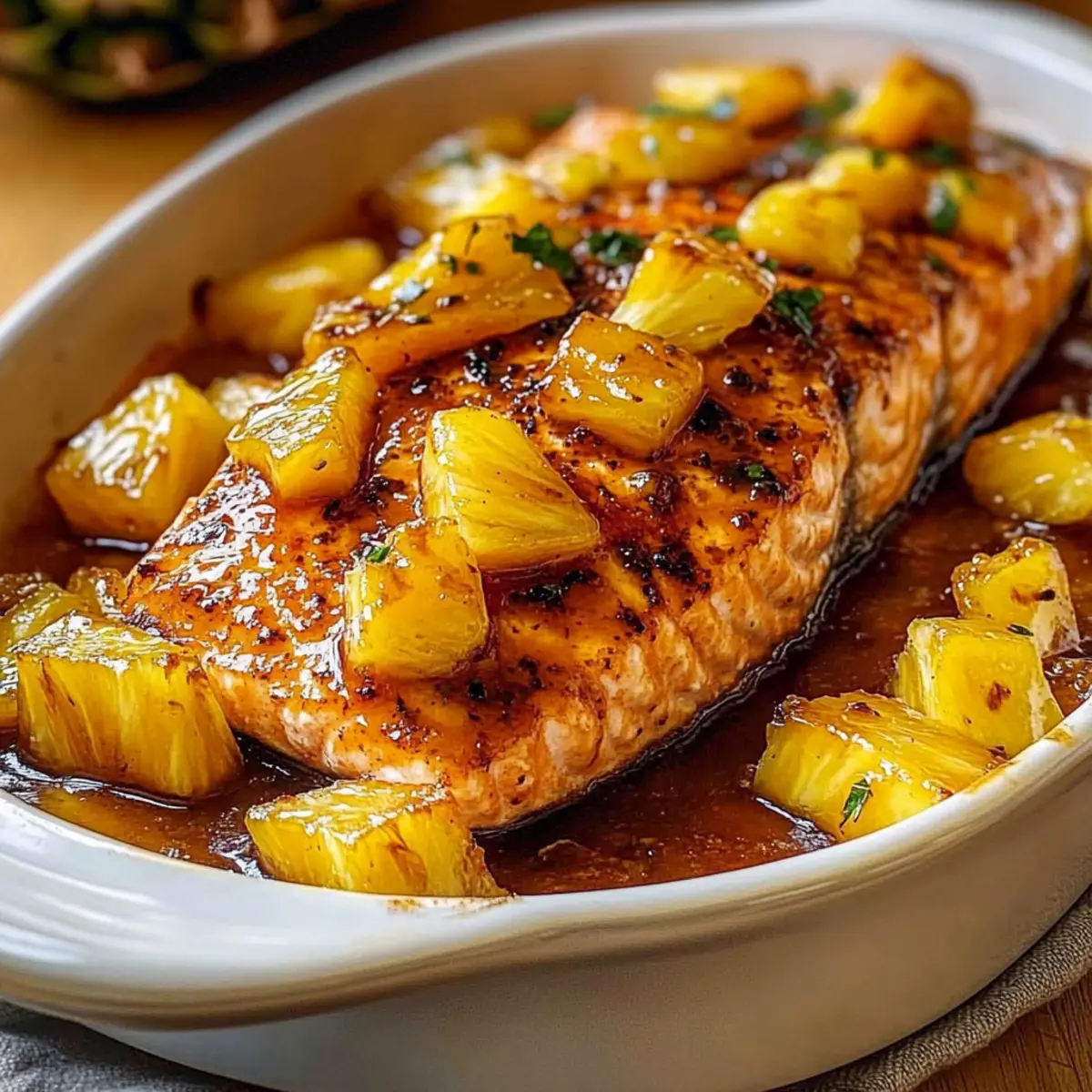 Pineapple Glazed Salmon