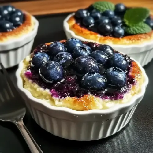 Baked Blueberry Cottage Cheese Bowls