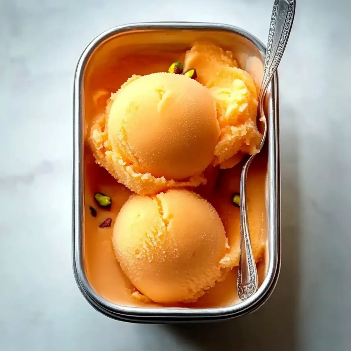 Cardamom Apricot Sorbet