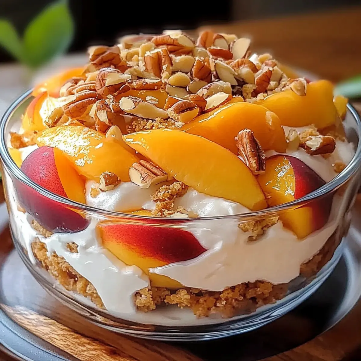 Peach Cobbler Cheesecake Fruit Salad