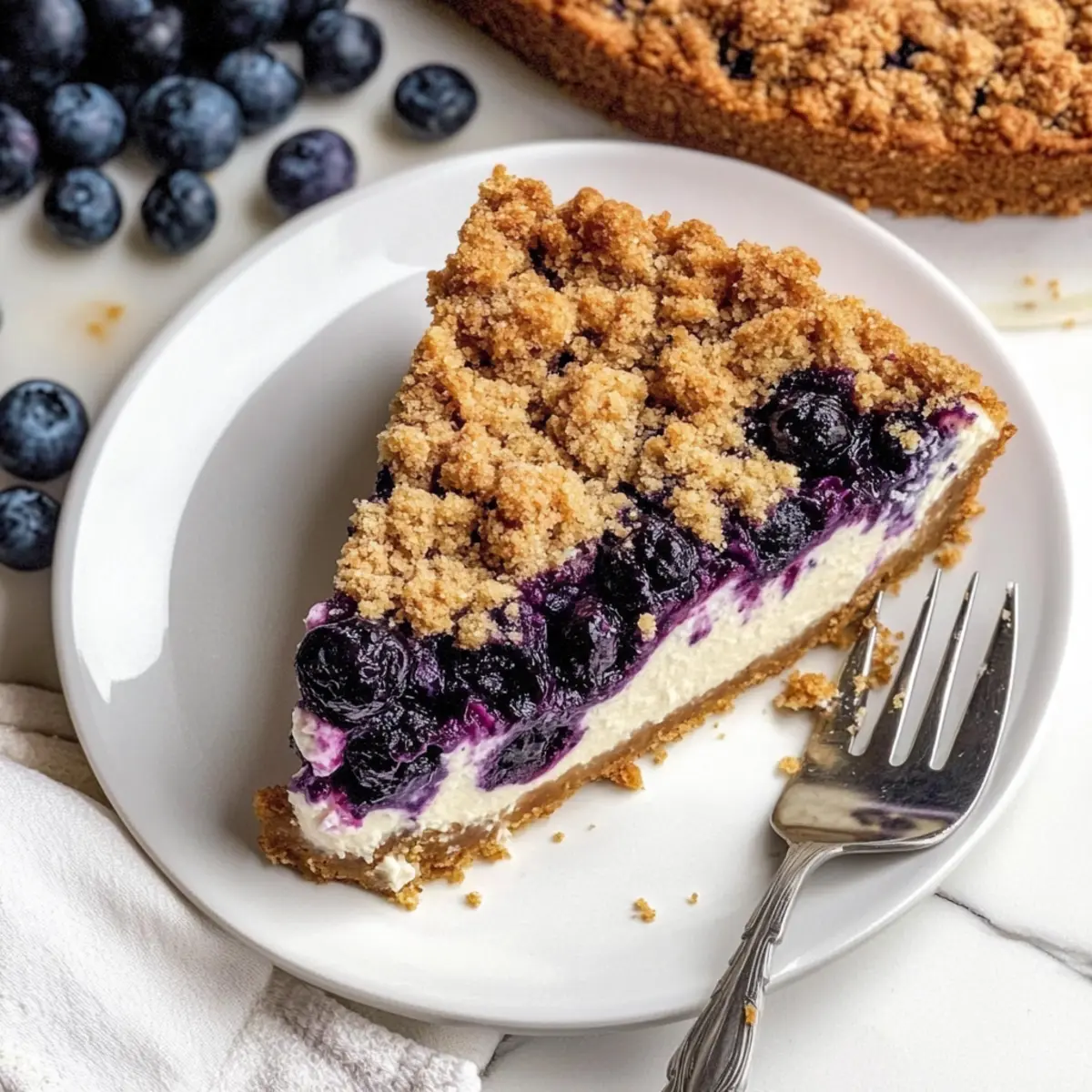Blueberry Crumble Cheesecake