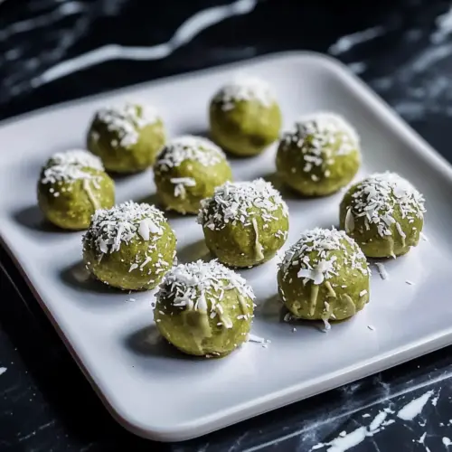 Matcha Coconut Balls