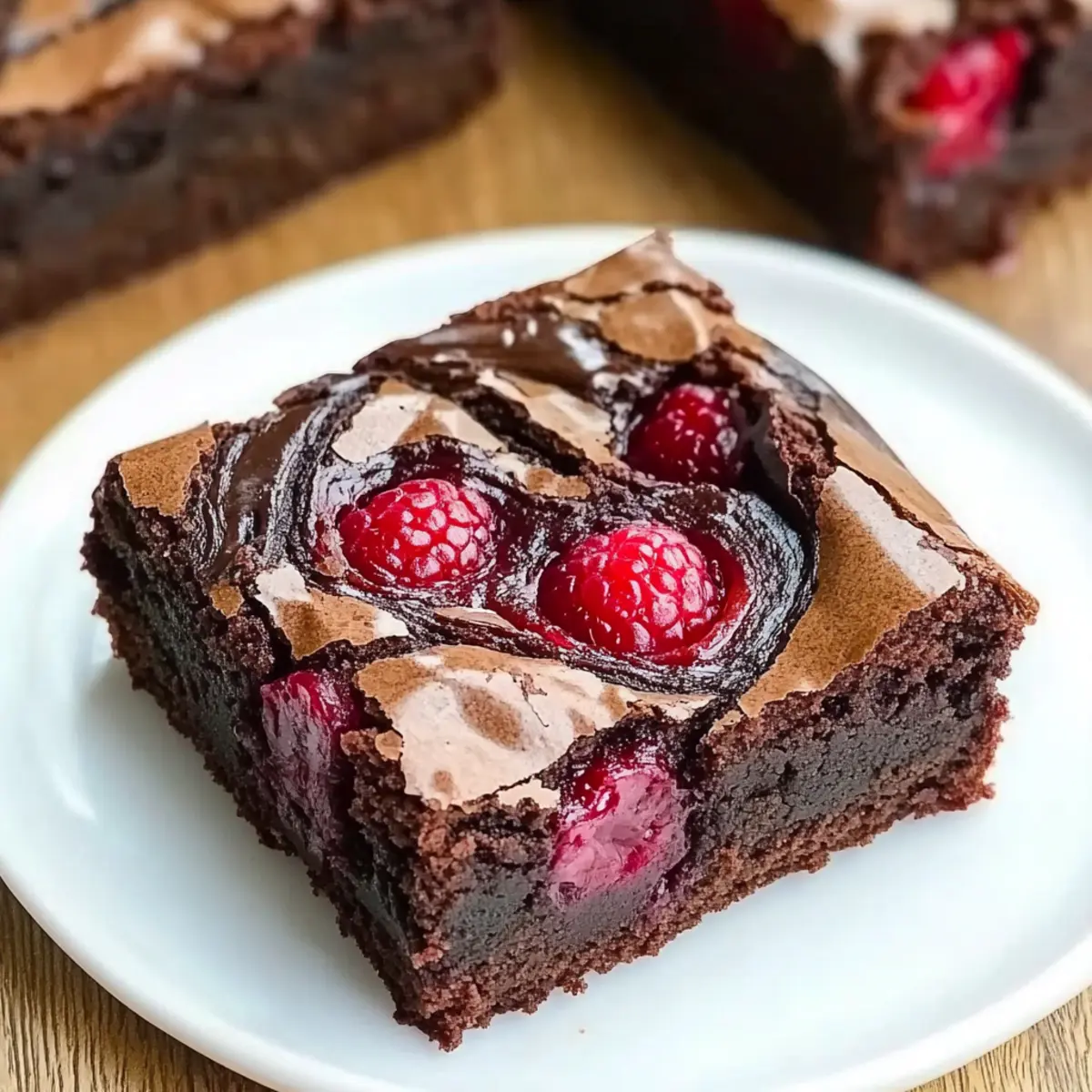 Raspberry Swirl Brownies