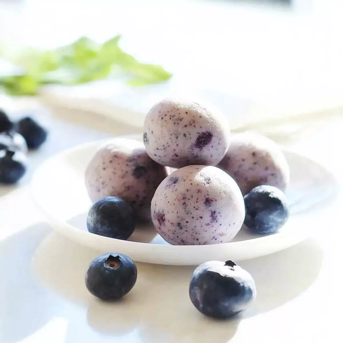 Blueberry Cheesecake Protein Balls