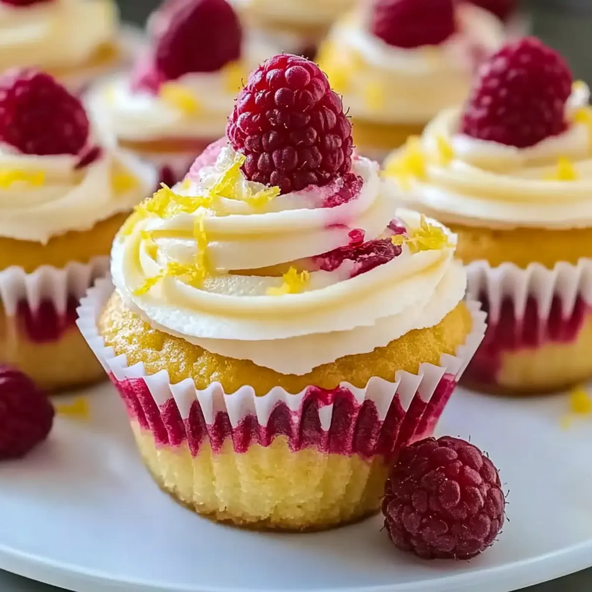 Raspberry Lemon Heaven Cupcakes