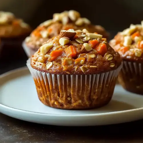 Carrot Oatmeal Muffins