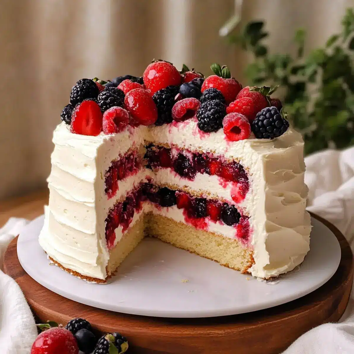 Berry Chantilly Cake