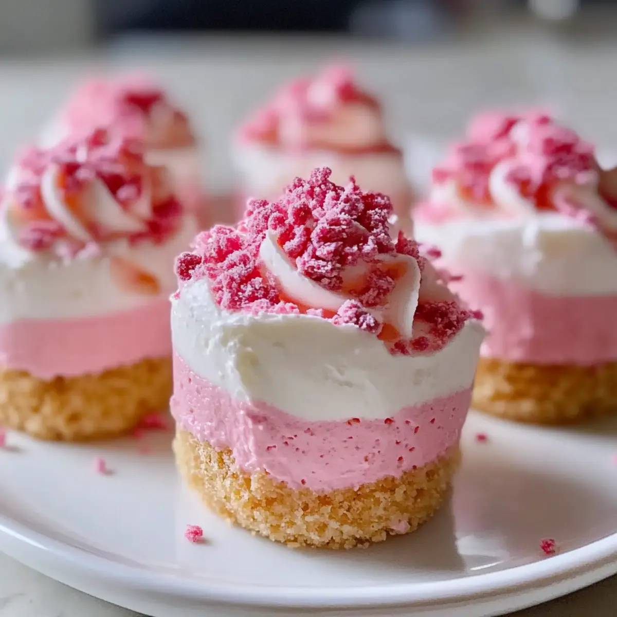 No-Bake Pink Velvet Cheesecake Bites