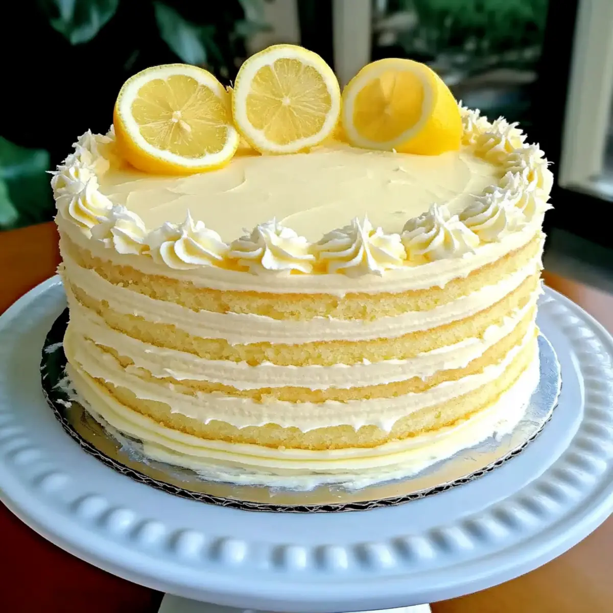 Creamy Lemon Cheesecake Cake