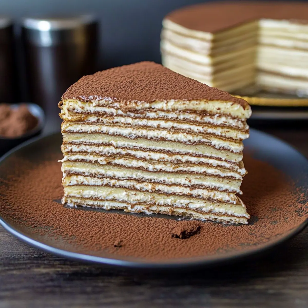 Tiramisu Crepe Cake