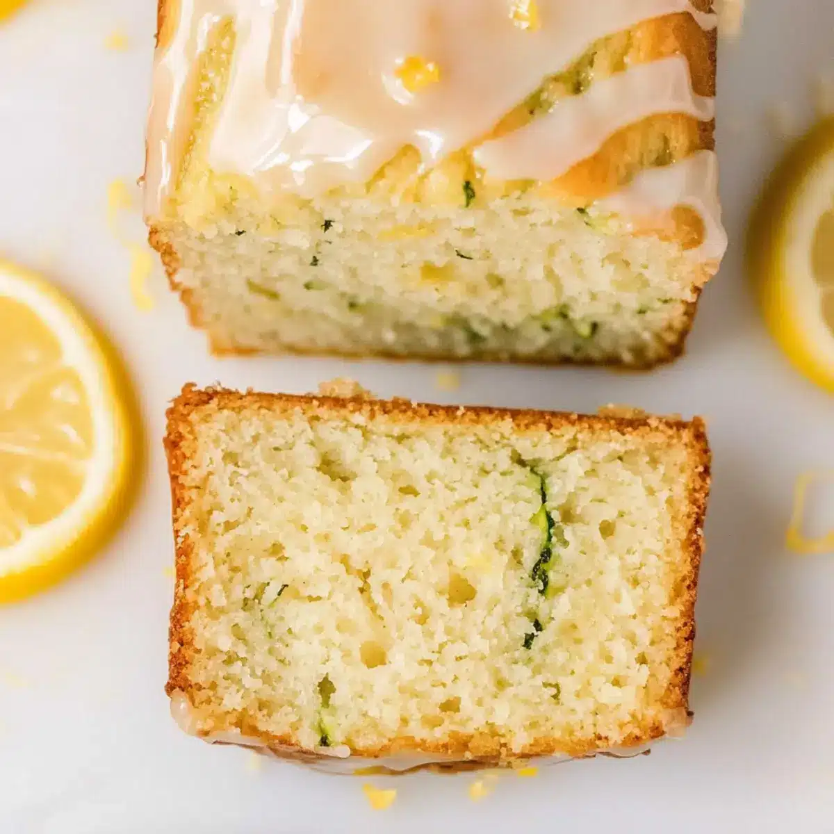 Lemon Zucchini Bread With Fresh Lemon Glaze