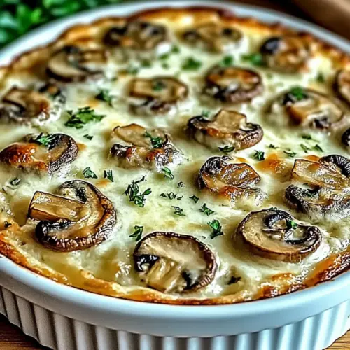 Creamy Stuffed Mushroom Dip
