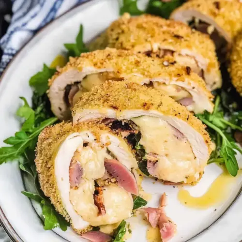 Chicken Cordon Bleu Roll-Ups