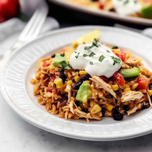 Chicken Burrito Casserole