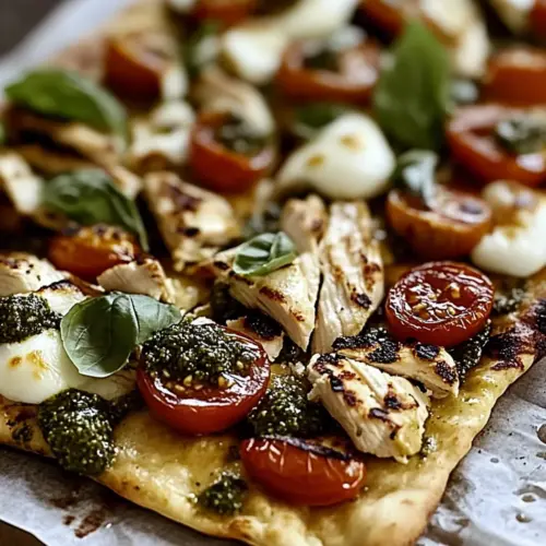 Pesto Chicken Flatbread