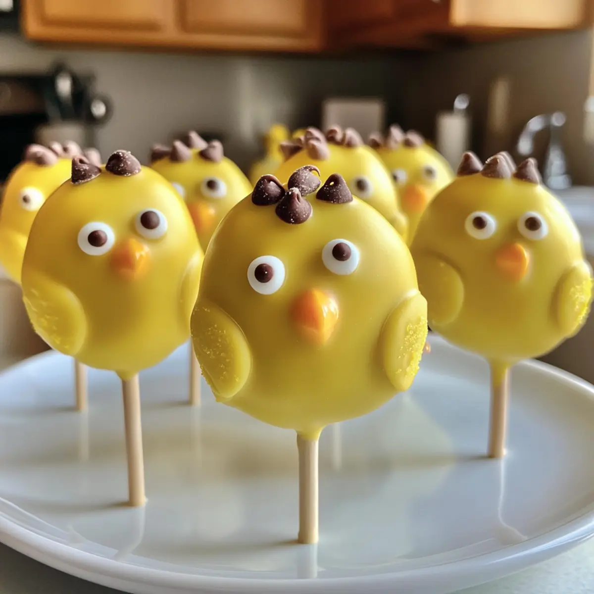 Easter Chick Cake Pops