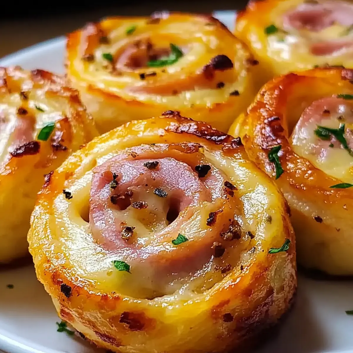 Ham and Cheddar Pinwheels