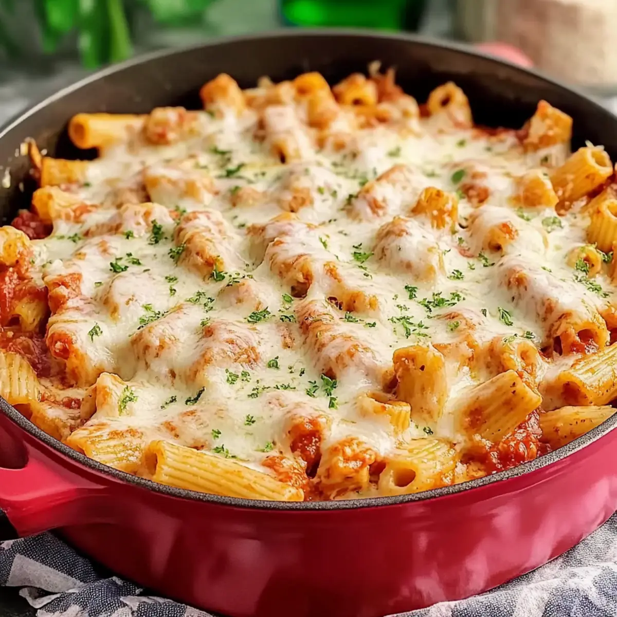 Baked Chicken Parmesan Pasta