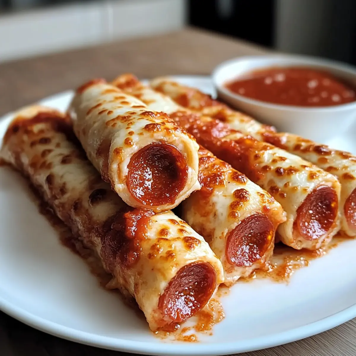Cheesy Pepperoni Pizza Roll Ups