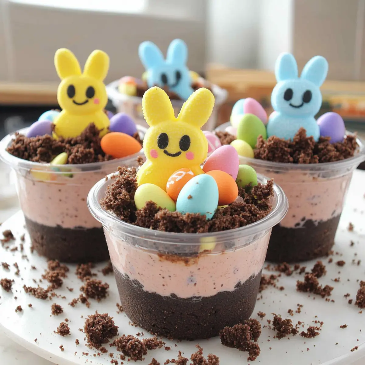 Easter Oreo Dirt Cake Cups