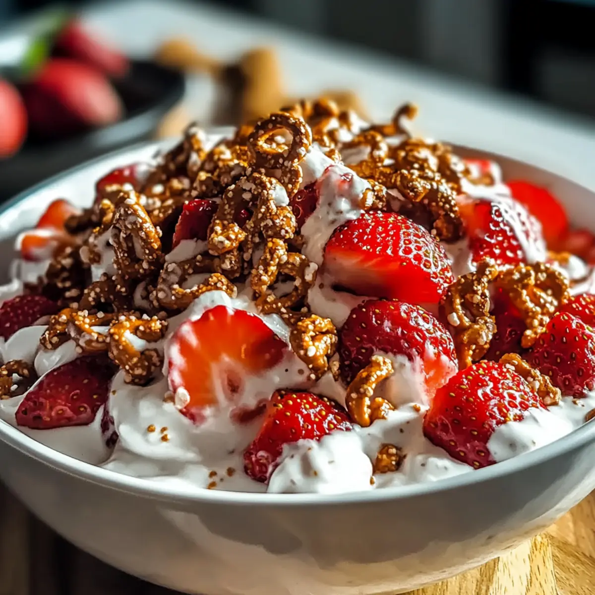 Fresh Strawberry Crackle Salad