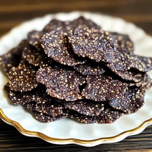 Dark Chocolate Quinoa Crisps