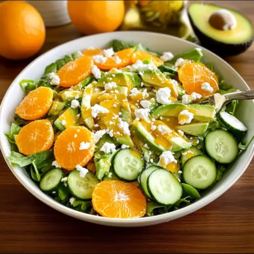 Irish Flag Clementine Cucumber Salad