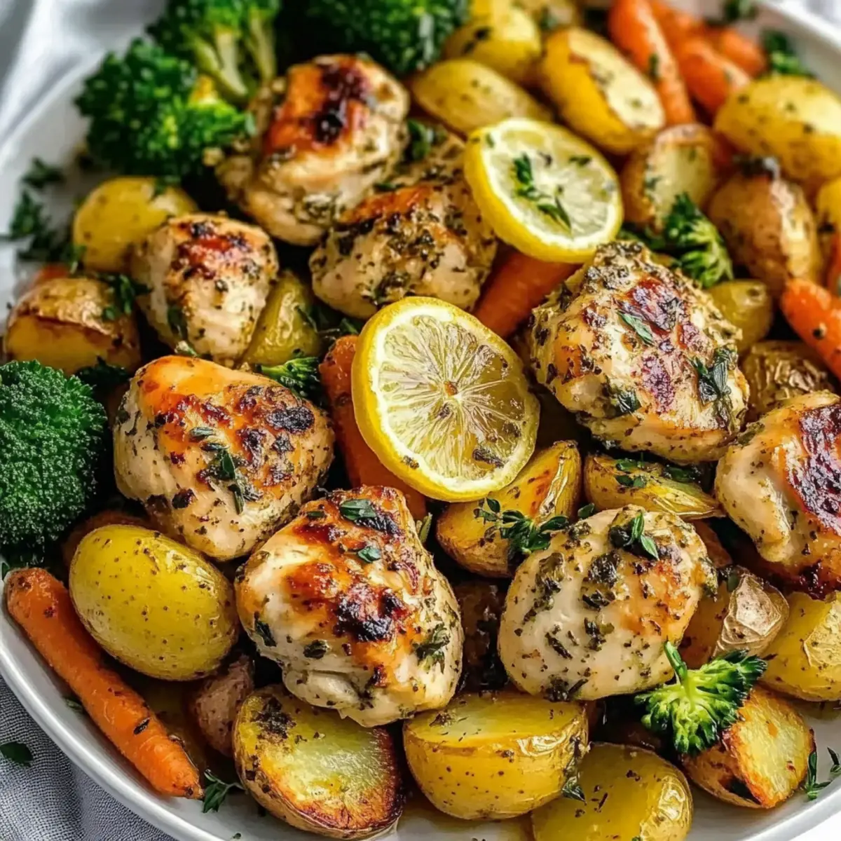 Lemon Herb Chicken with Fresh Vegetables