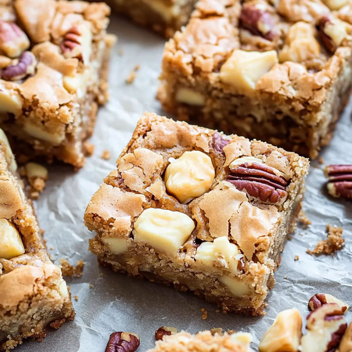 White Chocolate Butter Pecan Blondies