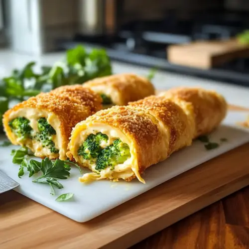 Broccoli Cheddar Chicken Rollups