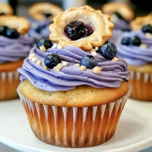 Blueberry Pie Cupcakes