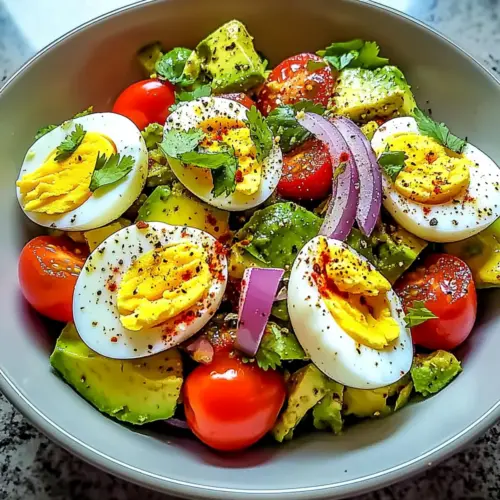 Workout Egg Avocado Salad