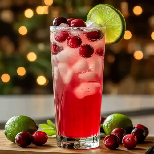 Vanilla Cranberry Crush Mocktail