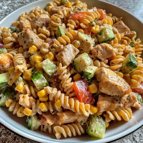 Barbecue Chicken Pasta Salad