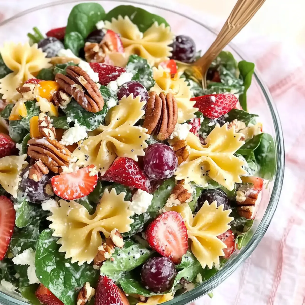 Strawberry Fields Pasta Salad
