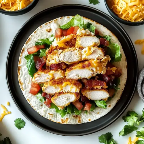 Crispy Chicken Bacon Ranch Wrap