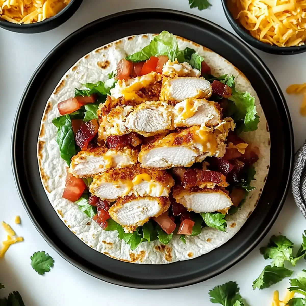Crispy Chicken Bacon Ranch Wrap
